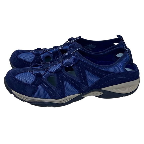 Easy Spirit Earthen Mesh Suede Blue Slip-On Walking Shoe - Brand New - Size 11 - Picture 4 of 14